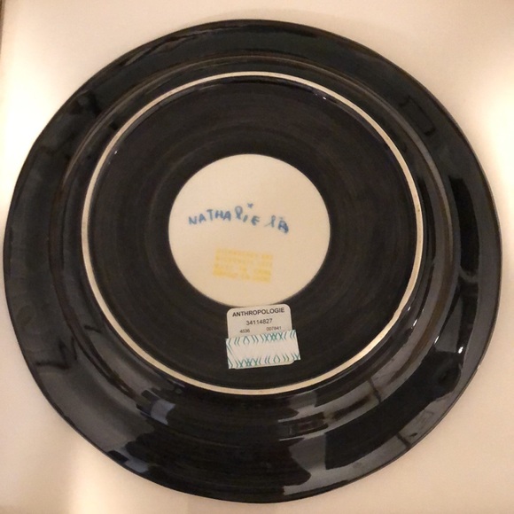 Anthropologie Nathalie Lete Francophile Dinner Plate, Zebra Prospérité - Picture 3 of 4